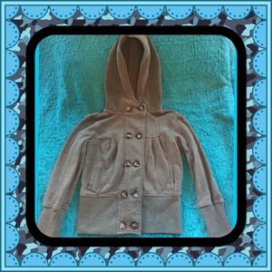 Stella Starr Button Up Cropped Hoodie sz. M